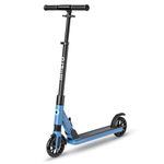 Micro Scooters | Micro Sprite LED Children's Scooter | Handlebar Adjustable | Front Suspension | Foldable | Boys & Girls | 8yrs+ | Blue