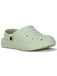 Floatz Green Clog Sandals with Backstrap for Women|Comfortable|Lightweight|Waterproof|Slip Resistant