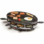 Domo DO9038G Raclette Grill, Aluminium, 1200 W, Black