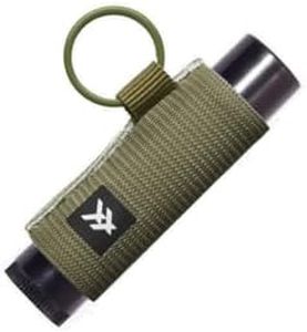 Thread Wallets Elastic Lip Balm and Gloss Holder Keychain (Olive)