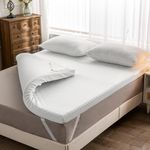 3 Inch Memory Foam Mattress Topper Single Bed-7.5cm Thickness Mattress Topper for Back Pain Relief with Washable Bamboo Cover (Single Size-90x190cm)