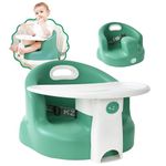 My First Floor Seat and Booster Chair | Baby Sit Up Chair with Removable Tray for Feeding & Activity | Soft Foam with Safety Strap Harness & Ergonomic High Back Design | Easy Grab Handle…(Mint Green)