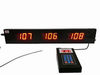 micro designs 3-numbers Token Display system for Food Court, Restaurants, Canteens, Hotels; Fully metal body; 5 m cable (Ding dong bell)