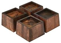 TQVAI Wood Bed Risers - Supports up