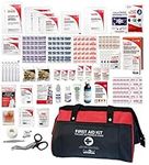 First Aid Central AZ-DLHFAKN Deluxe Emergency First Aid Kit For Home, Work, and Travel, 258 Pieces