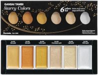 Kuretake Gansai Tambi Starry Colors 6 colours Watercolour Paint Set, Professional-Quality for Artists and Crafters, Non-Toxic, Made in Japan