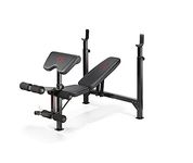 Marcy Eclipse BE5000 Olympic Weight Bench with Rack - Arm Curl Pad & Leg Extension