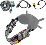 FPV Goggles Head Strap and Type C Power Cable for DJI FPV Goggles V2, XT60 Power Line for DJI FPV Goggles Lipo Battery, Accessories for DJI FPV and Fatshark Goggles (Headstrap+Type C&XT60 Cable),