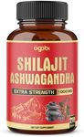 agobi 210 Capsules - 600mg Shilajit Supplement with 400mg Organic Ashwagandha Root - Shilajit Pure Himalayan Organic for Energy Production, Immune System Brain Health, Focus & Concentration