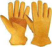 OZERO Leather Gloves,Work Gloves fo