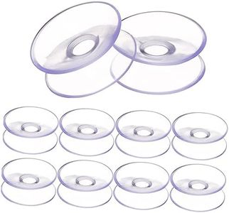 Ciieeo 10pcs Clear Desk Pad 2 Sided Suction Cups Window Suction Cups Dual Side Suction Cups Double Sided Sucker Office Tables for Home Heavy Duty Hook Clear Hangers Glass Suction Cup Hook