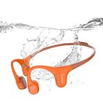 mojawa Run Plus Bone Conduction Headphones, IP68 Waterproof Open Ear Wireless Bluetooth Sports Headphones with 32G MP3 for Running, Swimming, Cycling and Gym Workouts