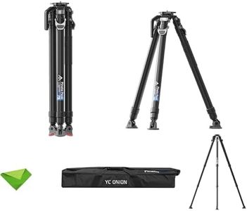 YC Onion PINETA Peak Carbon Fiber Tripod with Coconut 75mm Bowl Head, 35kg/77lbs Payload with Bowl Head, Adjustable Legs, One Step Release Travel Camera Tripod for Mirrorless, DSLR