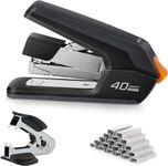 Effortless Heavy Duty Desktop Stapler with 1500 Staples and Staple Remover, 40 Sheet Capacity, No Jam, Half Strip, Fits into The Palm of Your Hand, for Classroom, Office (40 Sheets)