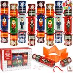 JOYIN 8 Pack Christmas Party Favor Non-Snap Nutcrackers Design Party Table Favors with Holiday Party Favor Supplies for Kids and Adults, Christmas Parties, Dinners and Holidays