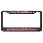 WengBeauty Car Licenses Plate Covers Holders Frames Only The Best Moms Get Promoted to Nana Black Metal Auto Decor License Plate Frame with 2 Holes Universal Standard 12 x 6 inches