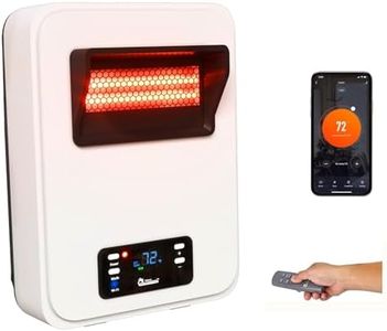 Dr. Infrared Heater Ecoheat Wall Hung or Wall Mounted Electric Space Heater, Dual System with Infrared and Fan Forced, Remote Control, 1500W, White