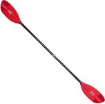 Werner Shuna Fiberglass Straight Shaft Kayak Paddle-TransRed-230cm