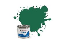 Humbrol Model Paint - AA0326 No 30 Dark Green - Matt - Tinlet No 1 (14ml), Enamel Paints for Models, Plastic, Metal, Wood, Glass, Ceramics and More, Enamel Touch Up Paint - Hobby Paint for Craft Kits