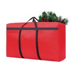 Small Christmas Tree Storage Bag 4Ft/5Ft Heavy Duty Reusable 600D Oxford Fabric Waterproof Dustproof Xmas Tree Bag/Container/Holder for Short Artificial Christmas Tree(39" X 12" X 24") Red