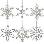 Handmade Snowflake Iron and Glass P