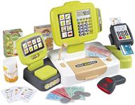 Smoby Toy Cash Register 7600350114, Interactive Shopping till for Kids, digital display and sounds