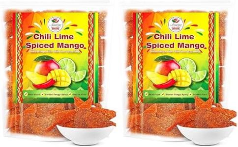 Chili Lime Dried Mango Slices, 1 lb. Bag, Sweet, Tangy, and Spicy, Authentic Mexican Style Dry Fruit, Fresh and Natural (Pack of 2)