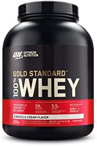 OPTIMUM NUTRITION Gold Standard 100% Whey Protein Powder, Cookies & Cream, 2.27kg