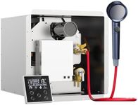 Gen II Ranein RV Tankless Water Heater 65,000 BTU, On-Demand Propane Instant Hot Water, Zero Cold Water Start, Thermostatic Chamber, External Showerhead, High Altitude Ready, Family Use