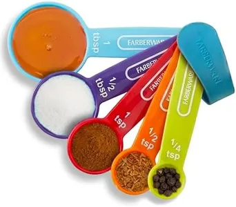 Farberware Color Measuring Spoons, Mixed Colors, Set of 5, Small