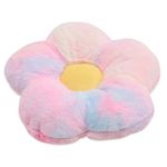 Butterfly Craze Tie Dye Daisy Lounge Flower Pillow - Medium 20 Inches, Stylish Floor Cushion, Perfect Seating Solution for Teens & Kids, Machine Washable Aesthetic Decor, Plush Microfiber, Pink