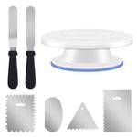 Ever Rich ® Cake Decorating Pastry Tool Kit. Professional Cupcake Decorating Kit. Rotating Turntable Stand (3. 6 Pcs)