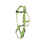 PeakWorks 1 D-Ring Compliance Series Fall Protection Full Body Safety Harness, Pass-Thru Buckle Leg, CSA & ANSI Certified, Class A - Fall Arrest, V8001000