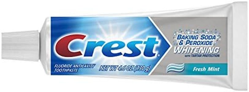 Crest Baking Soda And Peroxide Whitening Toothpaste Fresh Mint,130 G