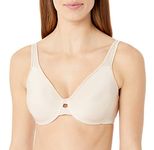 Lilyette by Bali Women's Plunge Into Comfort Keyhole Minimizer Bra, Champagne Shimmer, 34DD