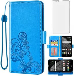 Asuwish Compatible with LG Stylo 2 2+/Stylus 2 Plus/Stylo2 V 2V Verizon Wallet Case and Screen Protector Flip Purse Accessories Wrist Strap Credit Card Holder Cell Phone Cover for G LS775 VS835 Blue