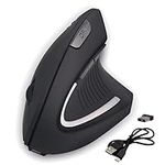 Wireless Vertical Mouse, Ergonomic Design with Side Controls