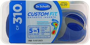 Dr. Scholl’s® Custom Fit® Orthotics 3/4 Length Inserts, CF 310, Customized for your foot & arch, Immediate All-Day Pain Relief, Lower Back, Knee, Plantar Fascia, Heel, Insoles Fit Men & Womens Shoes