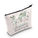 TSOTMO Travel Bag Traveler Gift Travel Cosmetic Bag Travel Accessories Toiletry Bag for Women World Travel Gift (C.ON MY LIST)