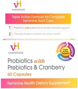 vH essentials Probiotics with Prebiotics and Cranberry Feminine Health Supplement - 60 Capsules