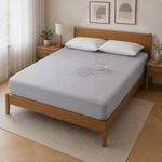 Amazon Brand - Solimo Cotton Water Resistant Mattress Protector| OEKO TEX certified | Chemical Free| Waterproof & Hypoallergenic| 78"x72" - King Size, Grey