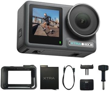 Xtra Action Camera, 1/1.3" Sensor & 4K Cinematic Video, Hyper Stabilization, Waterproof Camera to 52 Ft, 3-Hour Battery, Universal Quick Mount, Vlogging Camera for Adventure Photography
