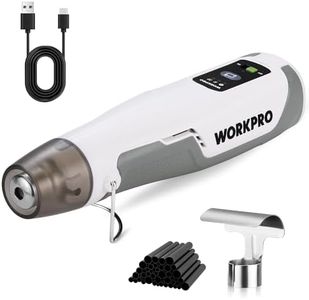WORKPRO 7.2V Cordless Mini Heat Gun for DIY Crafts, 4000mAh Hot Air Gun, 1.5s Fast Heating, 3 Temp Settings (Cool/572°F/842°F), USB-C Rechargeable