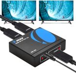 OREI HDMI Splitter 1 in 2 Out - 1x2 HDMI Splitter For TV Mirror Only - Not for Multi Monitors and HDCP Bypass, 1080P @ 60Hz & 4K @ 30Hz Resolutions – Powered HDMI splitter (HD-102)