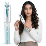 Ownair Automatic Hair Curler for Women, Cordless Auto Hair Curler, 4200 mAh Rechargeable Battery, USB C Fast Charging, Left & Right Curl Modes, 160°C & 190°C Temperature Settings, Portable Curling Iron for Salon Quality Curls