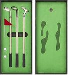 Golf Pen Set, Mini Desktop Golf Ball Pen, Top Golf Gift with Putting Green, 3 Golf Clubs Pens with Balls and Flag