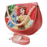 Fashion Street FS Frozen Purse, Elsa Frozen Handbag, Kids Handbag, Princess Handbag, cinderella aurora and snow white sling bag, princess cinderella, Elsa and Anna sling bag, kids sling purse (Peach)