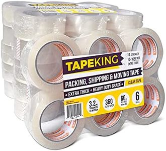 Tape King Clear Packing Tape Super Thick - 60 Yards Per Roll (Case of 36 Rolls) - Strong 3.2mil, Heavy Duty Adhesive Commercial Depot Tape for Moving, Sealing, Packaging Shipping, Office & Storage