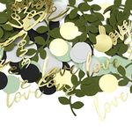 burkfeeg 400 Pcs Green Confetti, Round Confetti Baby Shower Confetti Wedding Table Confetti for Balloons Decorations, Birthday, Valentine's Day, Wedding, Baby Shower, Party Decoration