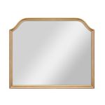 MCS Master & Co. 36x30 Mirror with Natural Woodgrain Solid Wood Frame, Arched Wall Hanging Large Mirror for Bathroom, Bedroom & Livingroom